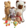 Image 1 : 4 Plush Bears and 2 Vintage Fisher Price Toys