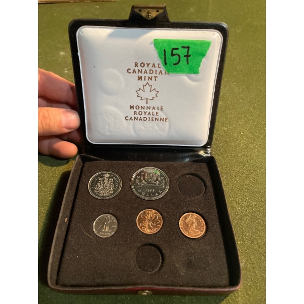 Royal Canadian Coin Set 1977 Incomplete