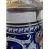 Image 2 : Ornate German Beer Stein with Pewter Lid 10''H