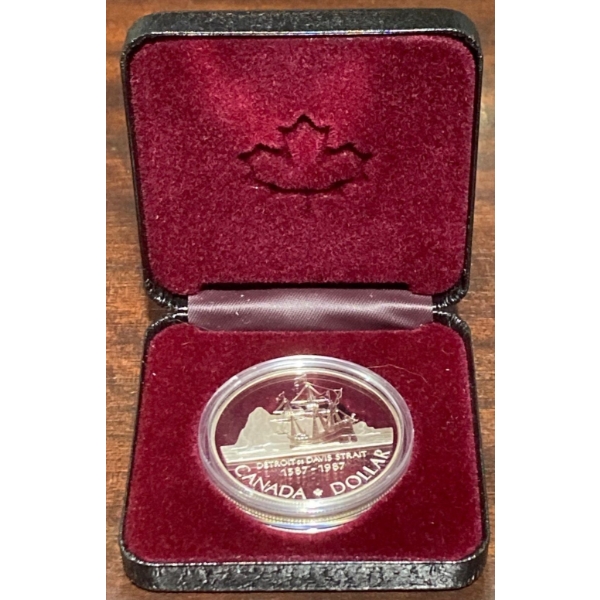 1987 Baffin Islands proof Coin 50% Silver 23.33 Grams