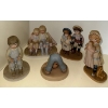 Image 1 : Assorted Children Figurines - 2 Laying Down 2 Squatting & 2 Standing 6T