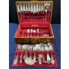 Image 2 : Silver Plated Flatware Set and Box