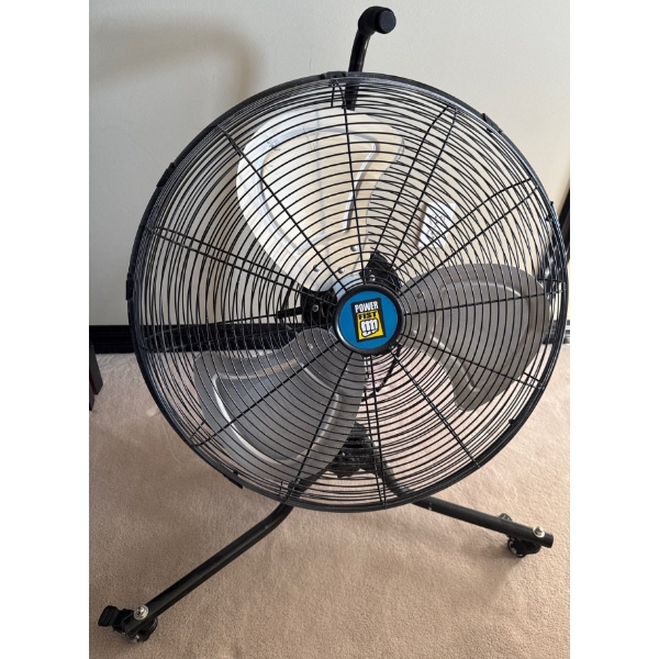 Power Fist Industrial Style Floor Fan