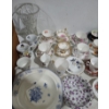 Image 2 : China: Royal Swan, Royal Albert, More- B&W Deep Plate 11 X 10 and Glass Vase 6" Top, 10 T