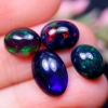 Image 2 : Black Opal gemstone Parcel 5.76 ct Certified  ($5,760 Appraisal)