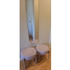 Image 1 : Modern Knit Stools w/ Full Length Mirror 12x48