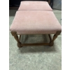 Image 7 : Vintage Console Table with Matching Ottomans, 56 x 17 x 27 Inches