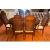 Image 11 : Vintage Mahogany 7 Piece Dining Set w/ Upholstered Seating 