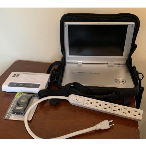 Poleroid Portable DVD player PDM-1035 w/ Midland Portable Weather Monitor & More
