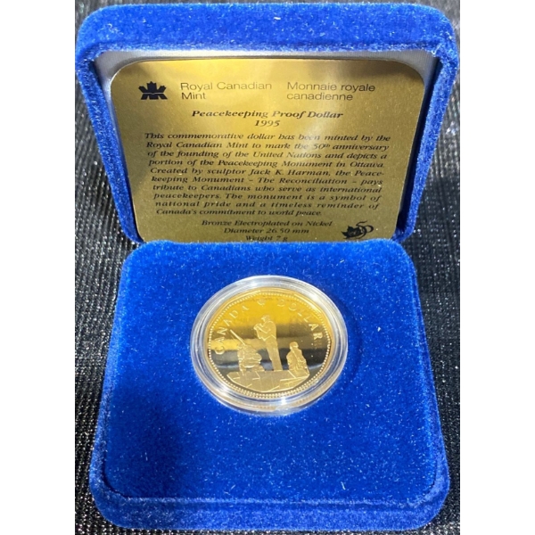 1995 Peacekeeping Proof Dollar 