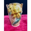 Image 1 : Chalk Vase with Yellow Flowers 7.5H