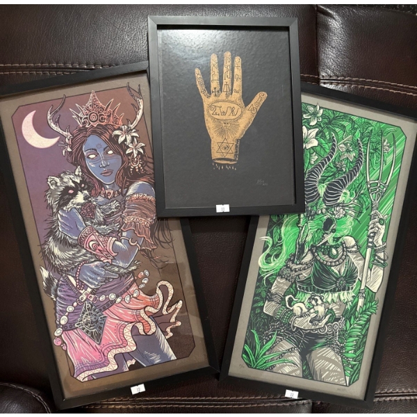 Dark Arts - Palmology Guide w/ Demonic Art Prints 21T