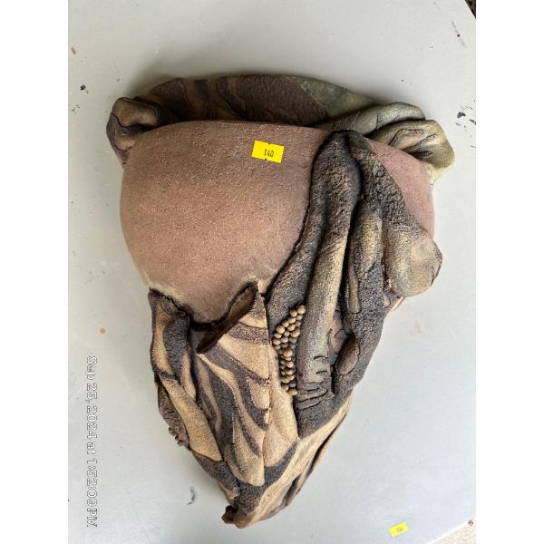 Giant Clay Wall Sconce -- 22T 