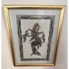 Image 1 : Framed Vintage Balinese Batik Prada Painting 8x10