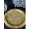 Image 4 : Crystal Decanter w/ Bowl & Brass Plate 