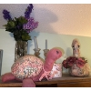 Image 1 : Vintage Shelf Decor - Plush Turtle & Swan Large Floral Vessel & More