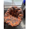 Image 1 : Orange Lounge Chair w/ 4 Pcs Lounge Cushions 