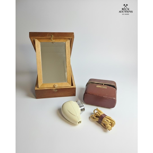  Vintage Philips Philishave Electric Shaver 1960s , Vintage Shaving Box And Razor.