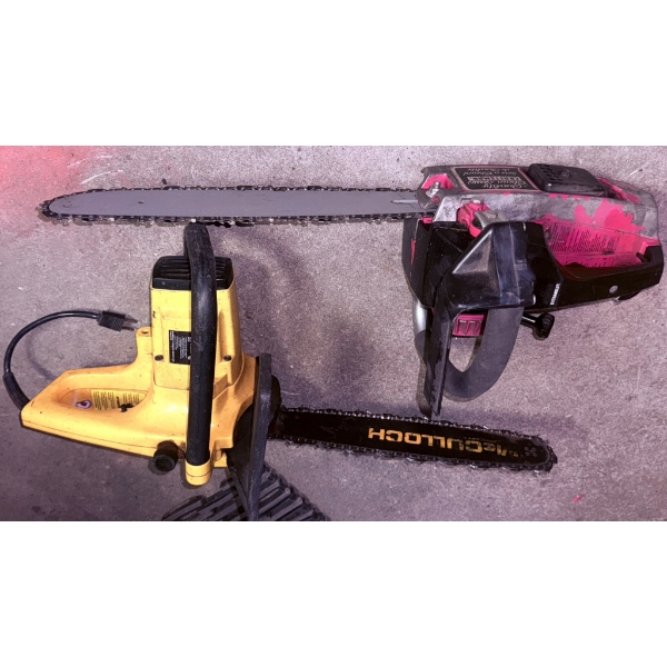 Electric Chainsaws, McCulloch and Craftsman Models