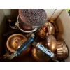 Image 1 : Box full of copper pots