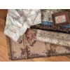 Image 5 : Assorted Antique Linens Tapestries w/ Petite Point Floral Embroidered Art