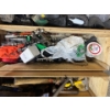 Image 3 :  Wooden crates X4 full of miscellaneous tools, blue toolbox with large socket set and 2 red toolboxe