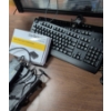 Image 9 : LG Monitor, Lenovo Keyboards, Mouse, Speakers, Power Strips, and Accessories Lot