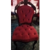 Image 2 : Mirror Table (49W, 29T) w/ Wooden and Red Velvet Chairs (4; 19W, 18D, 41T) Contents NOT Included 