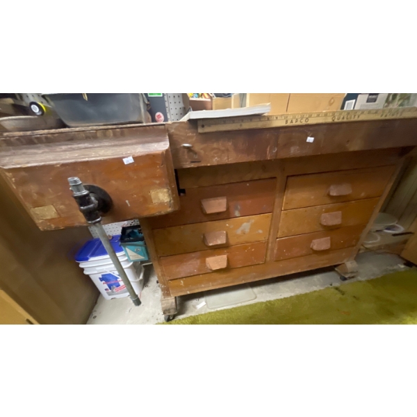 Heavy Duty Wood Worker's Work Station 82x26x34 (Bring Appropriate Assistance for Moving)