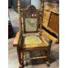 Image 1 : Oak miniature vintage rocking chair (23in long x 29in tall x 16in wide)