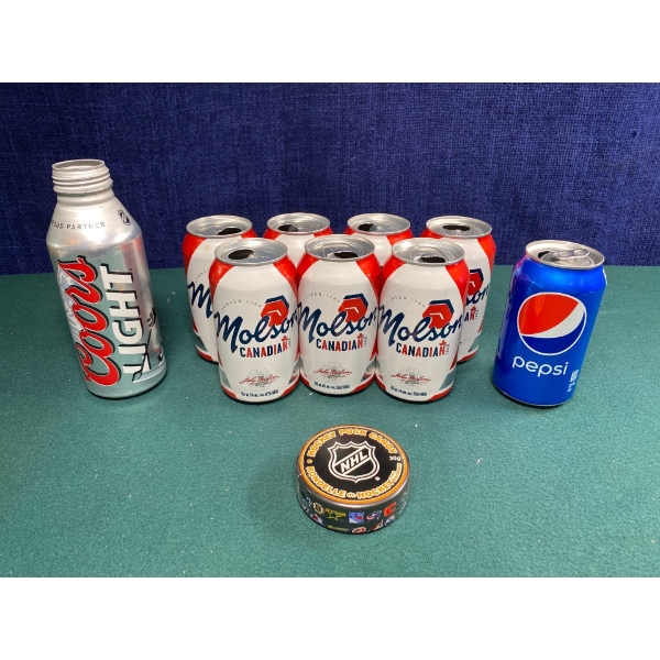NHL Drink Cans and Candy