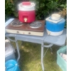 Image 4 : Ultimate Camping Pack - Coolers, Water Jugs, Thermos Jugs, Tables, Gas Cans, Stove