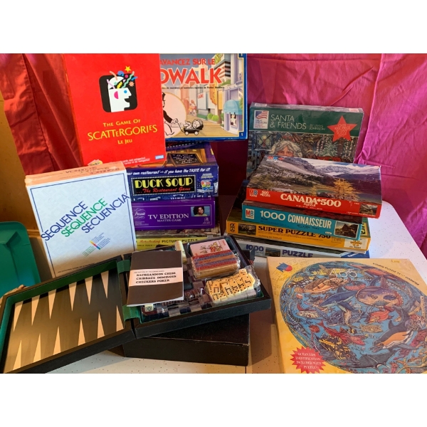 Lot of Board Games and Puzzles! Some New in Box. Perfect for those Long Winter Nights