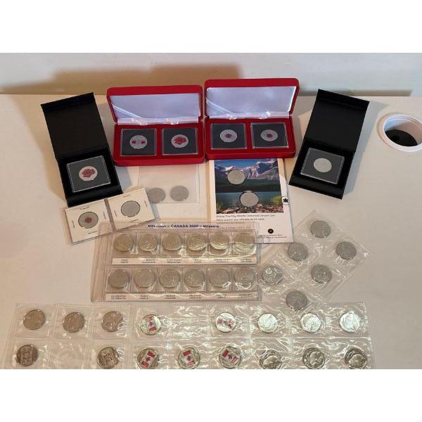 Canadian Coloured & Limited Edition 25 Cent Collection 