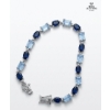 Image 2 : Millenia Bracelet Featuring A Blue Color Gradient Of Octagon-Cut Crystals In A Silver 925. Setting. 