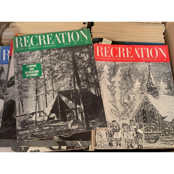 Large Box Full of 1960s Recreation Magazines in Mint Condition