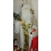 Image 3 : 3 Foot Tall Silver Santa Tree Skirt Angel Of Mercy & More 