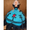 Image 1 : Vintage Barbie w/ Handmade Crochet Gown 14T Blue/Black/Red