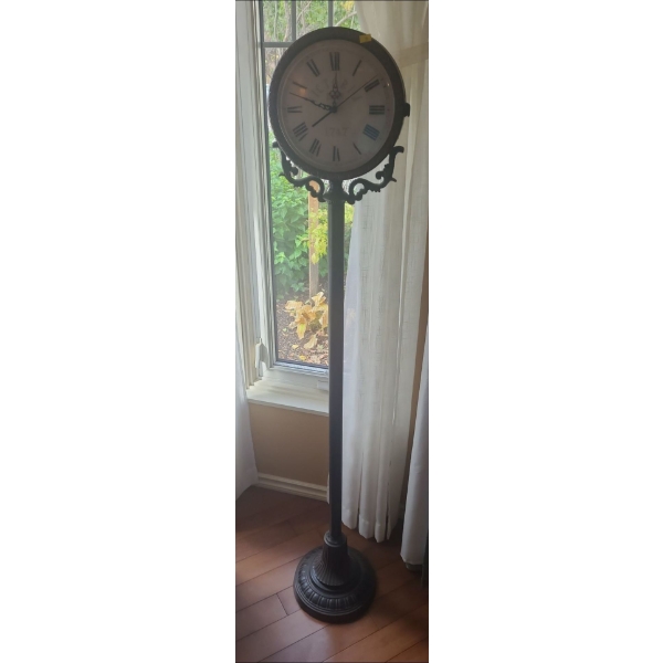 Victoria Station Replica Clock (10"W at Base, 64"T) 