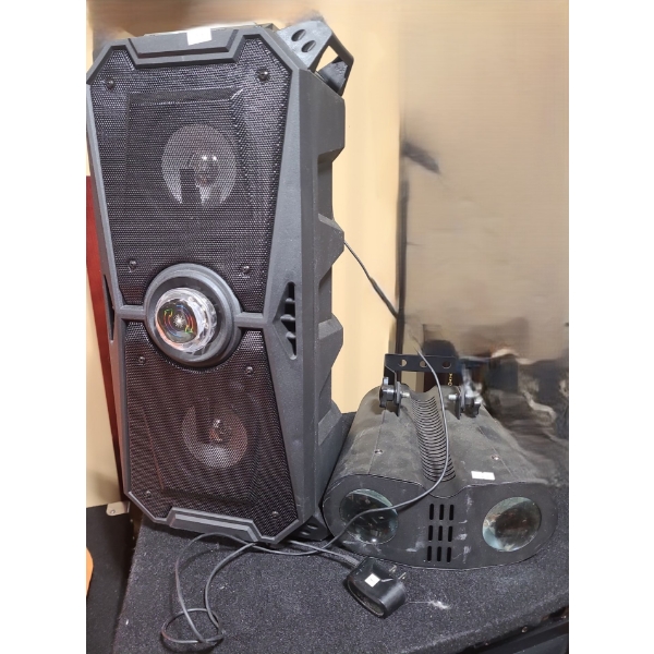 Soundlogic XT Model 21426 Wireless LED Party Speaker and Rockstar Lighting