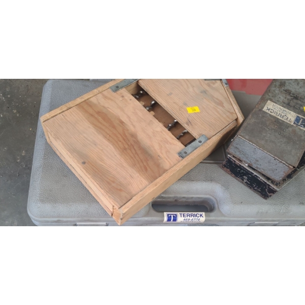 Drill Bits and Socket Set in Case