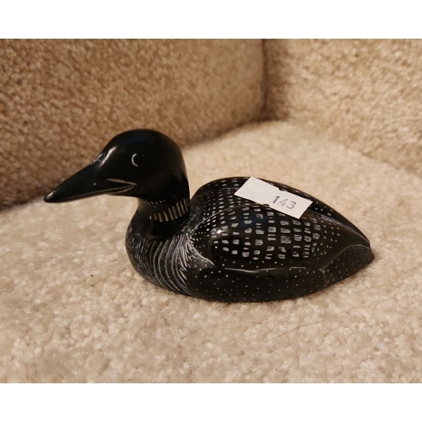 Soapstone Loon 4 W, 2 T, Made in Canada 