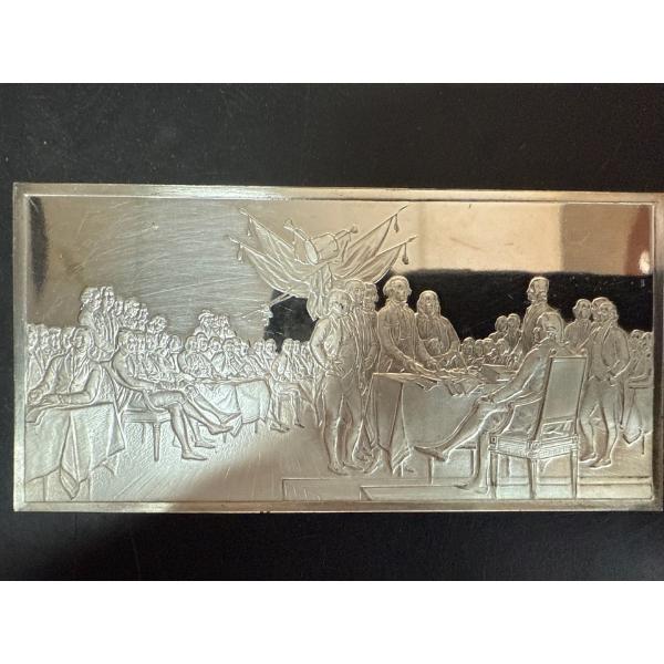 Declaration Of Independence Ingot 132.5g 999 Silver 