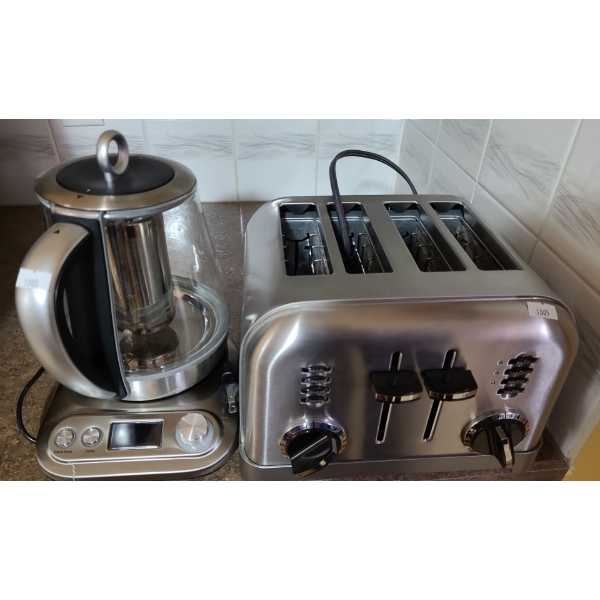 Chefman Kettle and Cuisinart 4 Slice Toaster