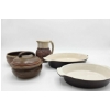 Image 1 : Five-Piece Stoneware Pottery Set