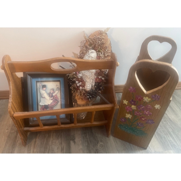 Farmhouse Decor - Owl Art Magazine Racks & More