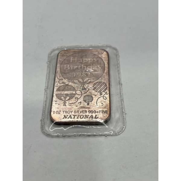 1982 Birthday Themed Silver Bullion 1oz