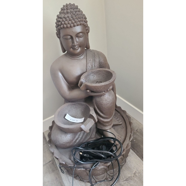 Resin Water Fountain Statue 17 w, 32 h, 16 d 