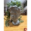 beautifull fake plant head sculpture H9"x6"d