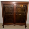Image 1 : Breathtaking Antique Edwardian Superb Quality Inlaid Mahogany Display Cabinet 44x13x38